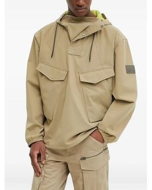 G-Star Hooded Patch-Pocket Jacket - Natural