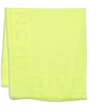 Givenchy Jacquard-Schal Mit Logo - Gelb