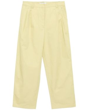 Maison Kitsuné プリーツ パンツ - イエロー