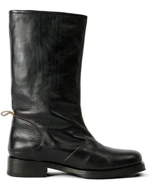 Our Legacy Haul Camion Leather Boots - Black