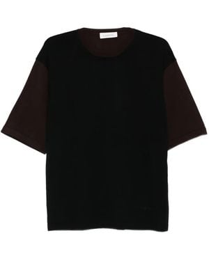 Lanvin T-Shirt in Colour-Block-Optik - Schwarz