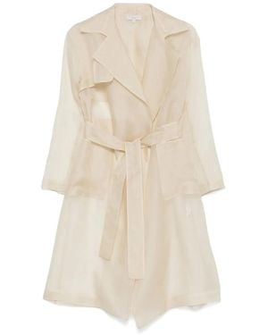 Antonelli Silk Trench Coat - ナチュラル