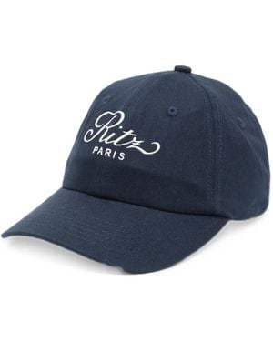 FRAME Ritz Paris Embroidered Baseball Cap - Blue