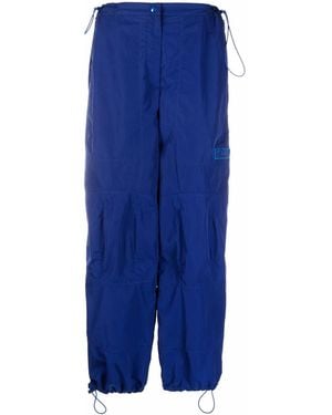 Stella McCartney Drawstring High-waist Trousers - Blue