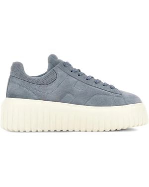 Hogan H-Stripes Trainers - Blue