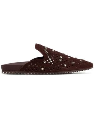 Pedro Garcia Mules Braidy Con Detalles - Marrón