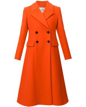 Erdem Abrigo con doble botonadura - Naranja