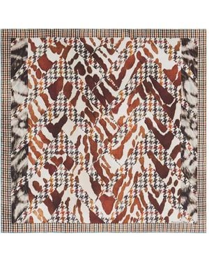 Pierre Louis Mascia Patterned Square Scarf - Pink