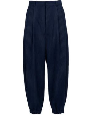 Moschino Pinstripe Trousers - Blue