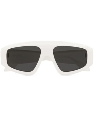Alaïa Gafas De Sol Con Montura Envolvente - Blanco
