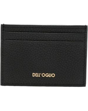 Dell'Oglio Pebbled Card Holder - Black