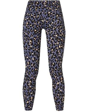 Sweaty Betty Power 7/8 Leopard-Print Leggings - Blue