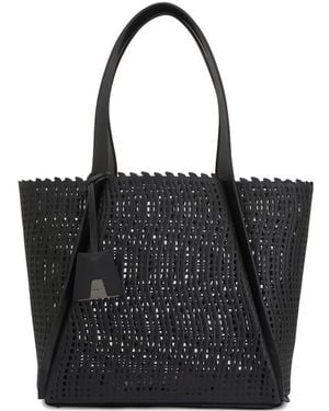 Akris Mittelgroßer Alex Tote Bag Mit Laserschliff - Schwarz