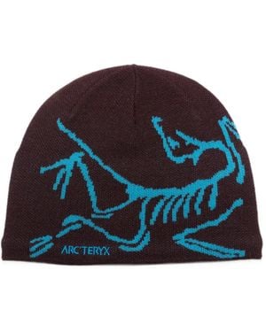 Arc'teryx Logo-Print Beanie Hat - Blue