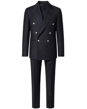 Franzese Collection Rolls Royce Double-Breasted Suit - Black