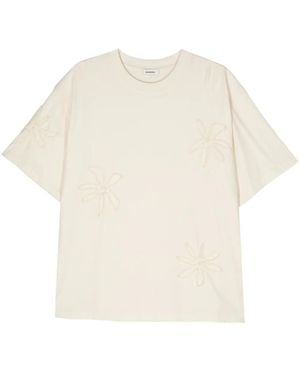 Sandro フローラル Tシャツ - ホワイト