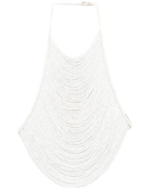 Cult Gaia Tanner Sequin-Embellished Top - White