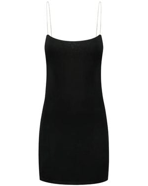 GAUGE81 Hira Metallic-Straps Mini Dress - Black
