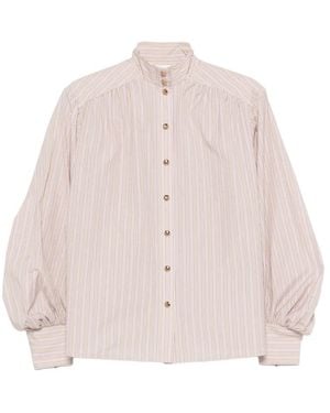 Zimmermann Striped Buttoned Blouse - Pink