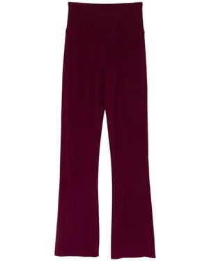 Norma Kamali Boot Pant Trousers - Red