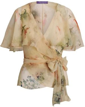 Ralph Lauren Haut Volanté À Fleurs - White