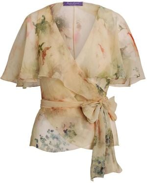 Ralph Lauren Haut Volanté À Fleurs - White