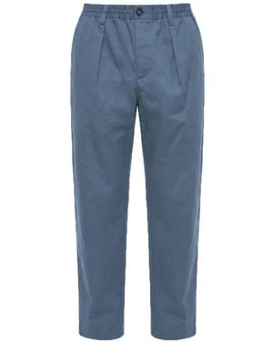 Marni Pleated Elasticated-Waist Pants - Blue