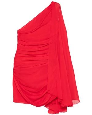 GIUSEPPE DI MORABITO One-Shoulder Draped Mini Dress - Red