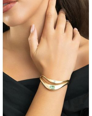 ZAHN-Z Petite Zaha Diamond Cuff Bracelet - Black