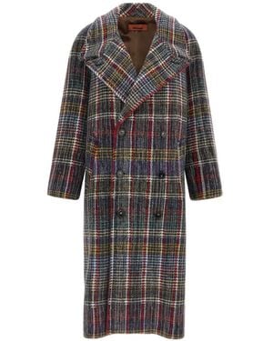 Missoni Manteau Oversize À Carreaux - Grey