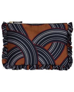 La DoubleJ Jacquard Clutch Bag - Blue