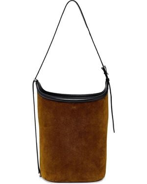 Proenza Schouler Brant Suede Bucket Bag - White