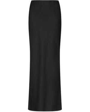Loulou de Saison Eli Silk-Twill Maxi Skirt - Black