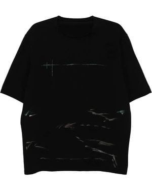 DEVOA Printed T-Shirt - Black