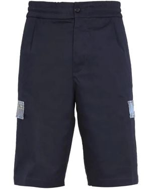 Missoni Flap-Pocket Shorts - Blue