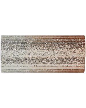 Jimmy Choo Sweetie Metallic Dégradé-Glitter Plexi Clutch Bag - Grey