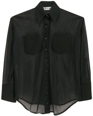 Victoria Beckham Pocket-Detail Shirt - Black