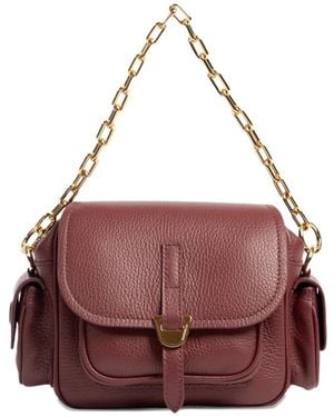 Coccinelle Campus Chain-Strap Mini Bag - Purple