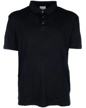 Calvin Klein Embroidered Polo Shirt - Black