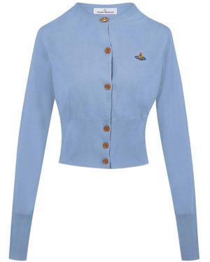 Vivienne Westwood Bea Orb Button Cardigan - Blue