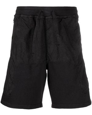 Stone Island Shadow Project Contrast Panel Shorts - Black