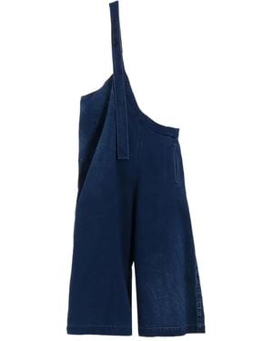 Y's Yohji Yamamoto Single-Strap Jumpsuit - Blue