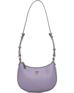 Pinko ベイビー レザーショルダーバッグ - パープル