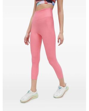 Casall High-Waisted Cropped Leggings - Pink
