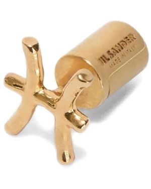 Jil Sander Pendiente Con Signo Del Zodiaco - Blanco