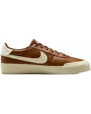Nike Court Shot Leather Sneakers - Brown