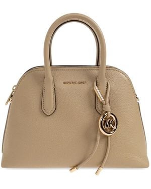 MICHAEL Michael Kors Medium Freddie Grained Leather Tote Bag - Natural