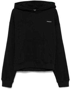 Mugler Signature Hoodie - Black