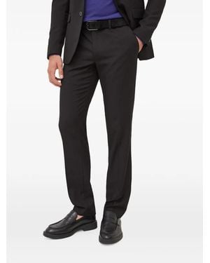 Sisley Belt-Loops Tailored Trousers - Black