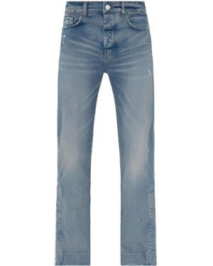 Amiri Vaqueros Acampanados Con Aplique De Cristal - Azul